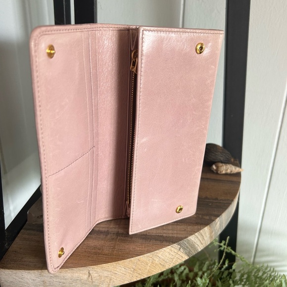 Miu Miu Long Wallet Calf Pink - Picture 3 of 8